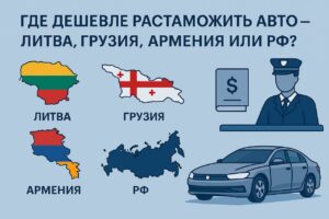 Где дешевле растаможить авто — Литва, Грузия, Армения или РФ?