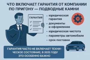 Что включает гарантия от компании по пригону — подводные камни