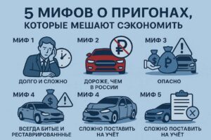 5 мифов о пригонах, которые мешают сэкономить
